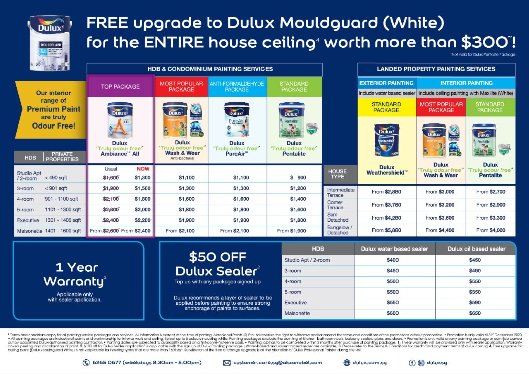 Dulux hassle free painting services Dulux Singapore